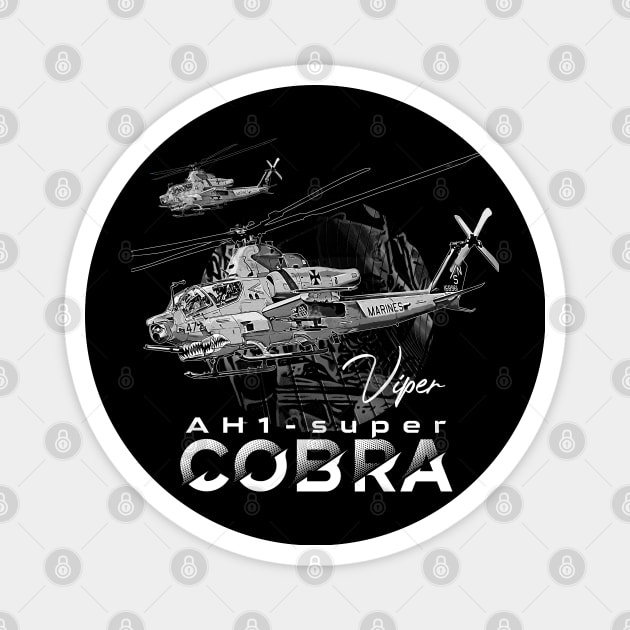 AH-1 Cobra helicopter Magnet by aeroloversclothing